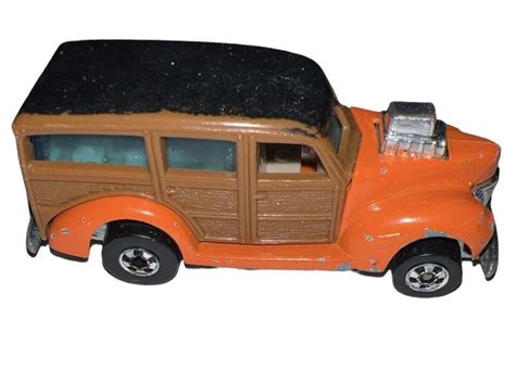 Hot Wheels 1979 40 S Ford Woodie Hi Rakers Hong Kong Blackwall Orange B3 Etsy