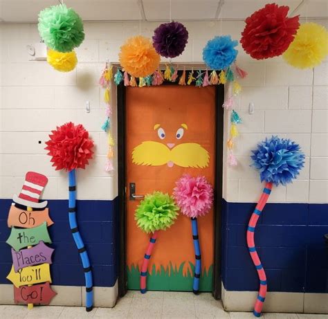 The Lorax Classroom Door Decoration In 2024 Dr Seuss Classroom