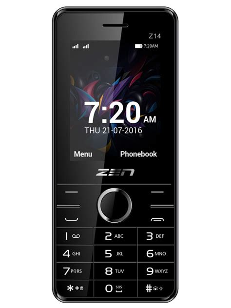 Buy ZEN Z14 Flaunt Dual SIM Feature Phone (Space Grey) Online @ ₹1499 from ShopClues