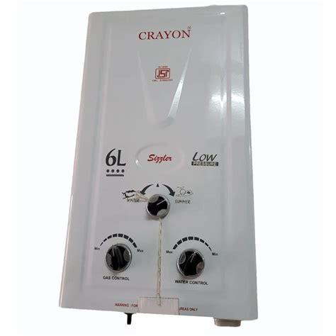 6l Crayon Low Pressure Sizzler Gas Geyser At Rs 4750piece Gas Water Heater In Meerut Id