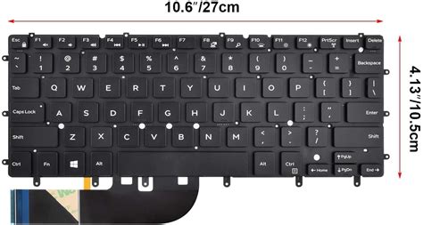 Laptop Internal Keyboard US For Dell Inspiron 13 7000 13 7347 13 7348