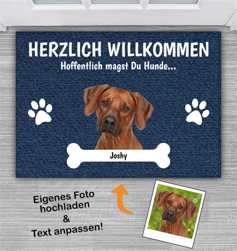 Hoffentlich magst Du Hunde Personalisierte Fußmatte