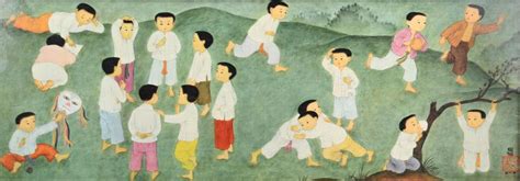 At Auction: Trung Thu Mai, MAI TRUNG THU (1906-1980) The Recreation Print Signed in the plate at ...