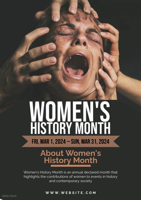 Womens History Month Flyer Template Postermywall