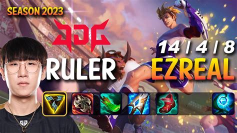 Jdg Ruler Ezreal Vs Kai Sa Adc Patch Kr Ranked Youtube