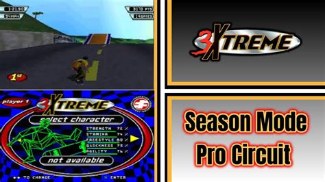 3xtreme Ps1 Season Mode Pro Circuit Playthrough Youtube