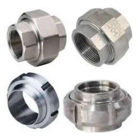 Nascent Silver Stainless Steel Socket Weld Union Fitting For Gas