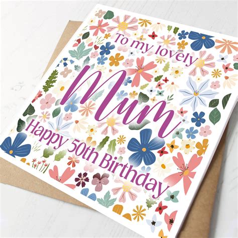 Personalised Birthday Card For Mum By Hope And Love