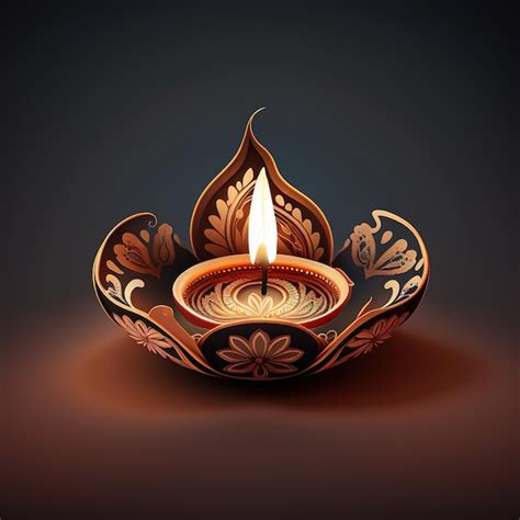 Premium Ai Image Diwali Diya Or Oil Lamp Isolated Festival Of Lights