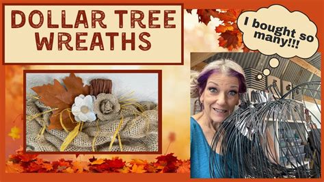 Dollar Tree Pumpkin Wreaths Farmhouse Fall Decor Fall Diy Wreaths