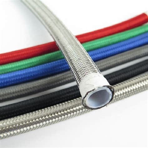 Stainless Steel Wire Braided PTFE High Pressure Hydraulic Hose And