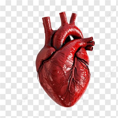 Real Human Heart On Transparent Background Humanheart Anatomy