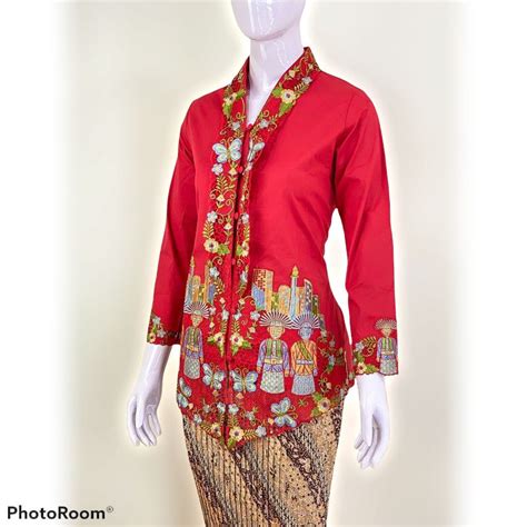 Jual KEBAYA ENCIM ONDEL ONDEL ATASAN BORDIR ONDEL ONDEL BEST