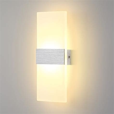 Pezzi Led Lampada Da Parete Interno W Bianco Caldo Moderno