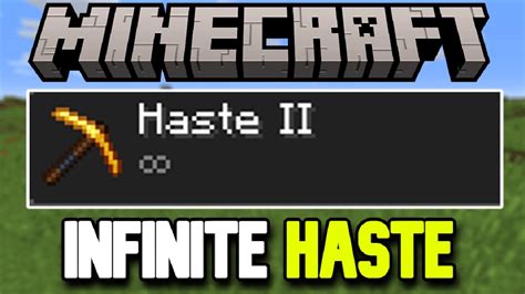 How To Get Infinite Haste In Minecraft Quick Tutorial Youtube