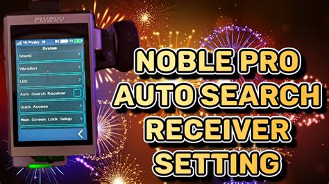 Flysky Noble Pro V3 Firmware Auto Search Receiver Settings YouTube