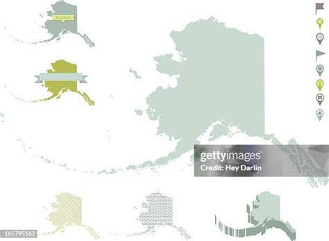 Alaska State Outline Photos And Premium High Res Pictures Getty Images