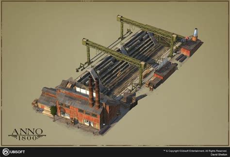 ArtStation - Anno 1800 Coastal Buildings, David Shelton | Factory architecture, Base building ...