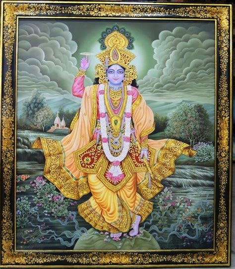 Amazing Lord Vishnu Canvas Painting Lord Vishnu Painting - Etsy