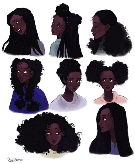 Drawing Hairstyles For Your Characters - Drawing On Demand | Character ...