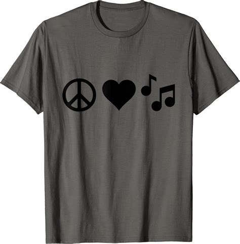 Peace Love Music T Shirt Uk Clothing