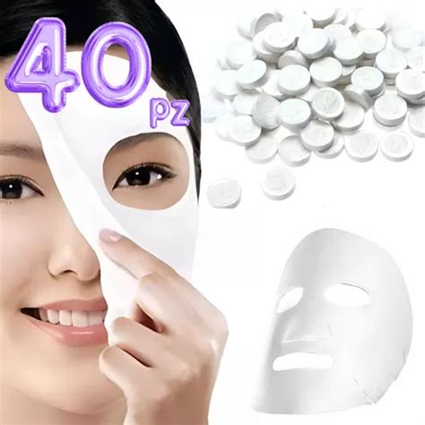 40 Mascarilla Comprimida Cuidado Facial Hidratante Skin F Envío gratis