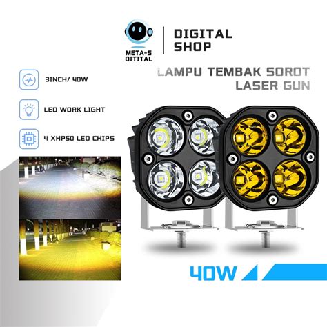 Jual Lampu Tembak Motor Lampu Led Motor Lampu Sorot Tembak LED Cree Bar