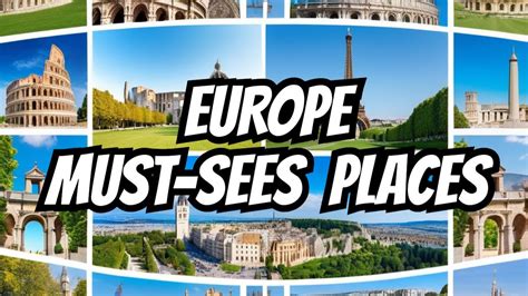 Top Places To Visit In Europe Ultimate Guide Europe Gems