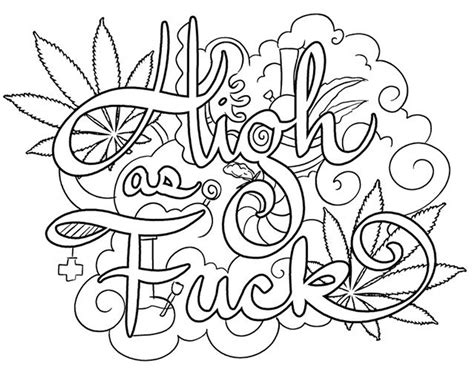 Printable Weed Coloring Pages