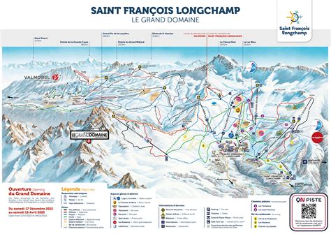 Plan Des Pistes Saint Fran Ois Longchamp Labellemontagne