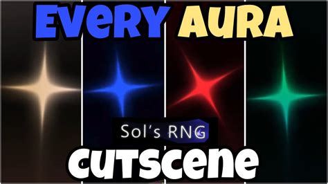 Every Single Aura Cutscene Sols Rng Youtube