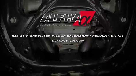 Alpha Performance R Gt R Gr Filter Pickup Relocation Kit Demo Youtube