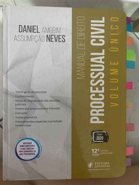 Manual De Direito Processual Civil Livro Editora Juspodium Usado