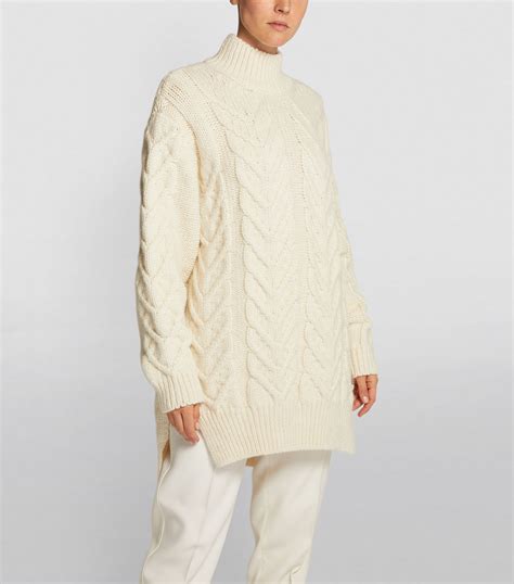 Simone Rocha Oversized Cable Knit Sweater Harrods Us