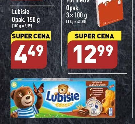 Promocja Ciastka Czekoladowe Lu Petitki Lubisie W ALDI