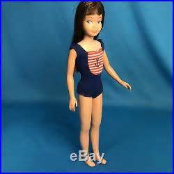 Vintage Rare Dark Raven Brown Brunette Bendable Leg Skipper Barbie