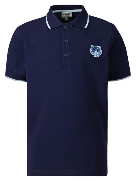 Kenzo Kids Polo Shirt Navy Blue For Boys