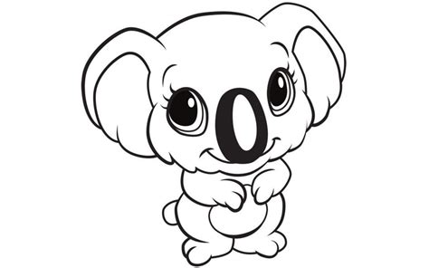 Koala - Animal Coloring Pages Zoo Animal Coloring Pages, Fox Coloring Page, Cartoon Coloring ...