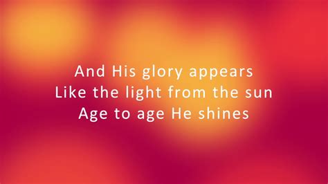 His Glory Appears With Lyrics Hillsong Youtube