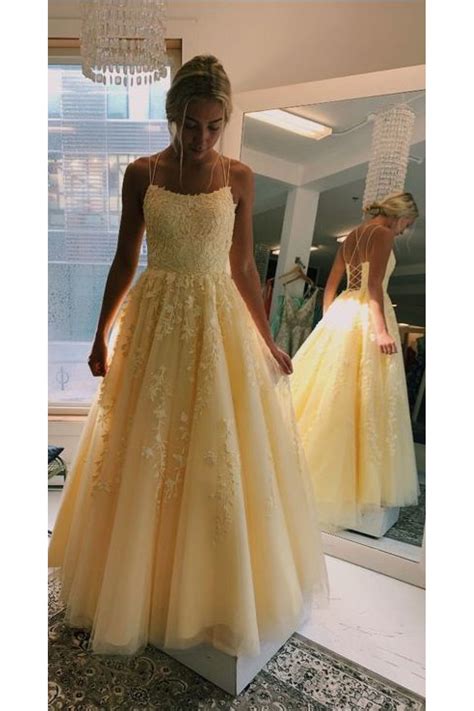 Elegant Lace Appliques Long Prom Dresses Formal Evening Dresses 601374