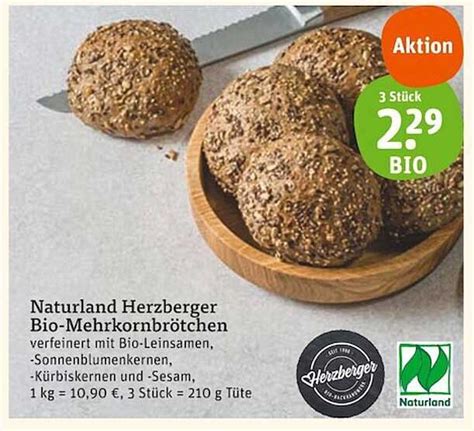 Naturland Herzberger Bio Mehrkornbr Tchen Angebot Bei Basic Prospekte De