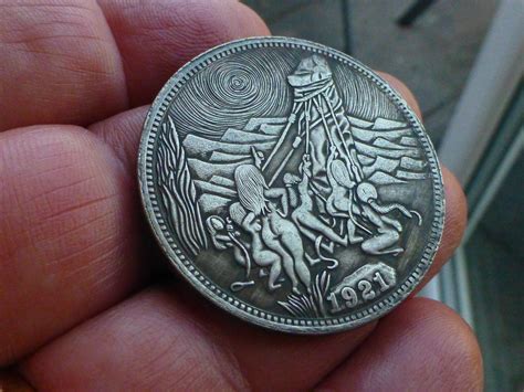 Hobo Dollar Coin Six Naked Women And A Large Fertility Statue Mature Content Etsy