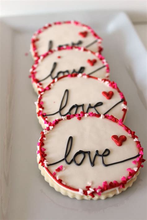 Heart Themed Decorated Cookies for Valentine’s Day