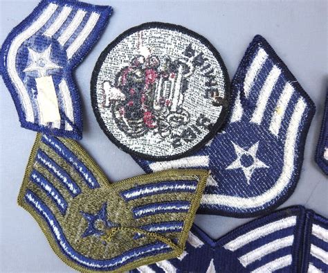 Lot Vintage Usaf Patches Prime Ribs Staff Sergeant Us Air Force