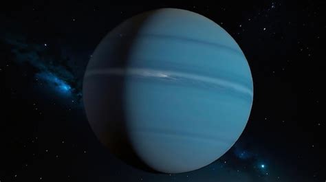 Premium Photo Planet Uranus With Star In Background Generative Ai