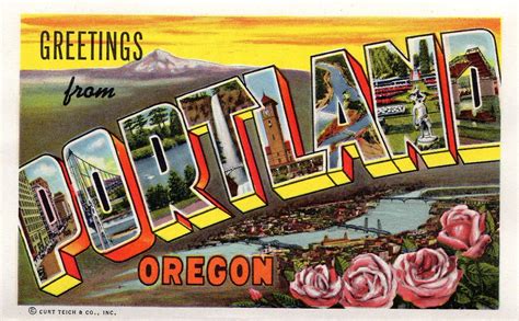 1940s Postcard Portland Oregon Hagins Collection Vintage Postcard