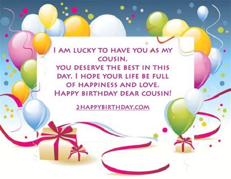 Happy Birthday Wishes Cousin Quotes