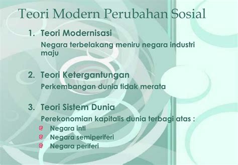 Ppt Perubahan Sosial Dan Budaya Powerpoint Presentation Free