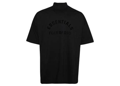 Fear Of God Essentials T Shirt Jet Black