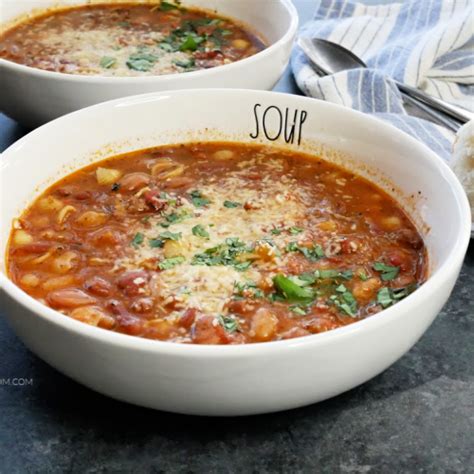 Italian Bean Soup With Sausage Recipe About A Mom